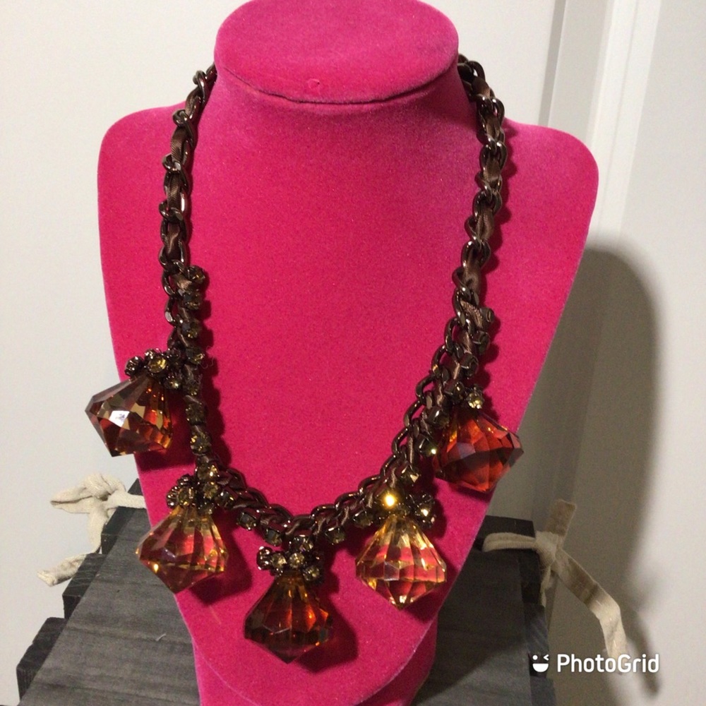 ABS Brown Statement Necklace - NWT